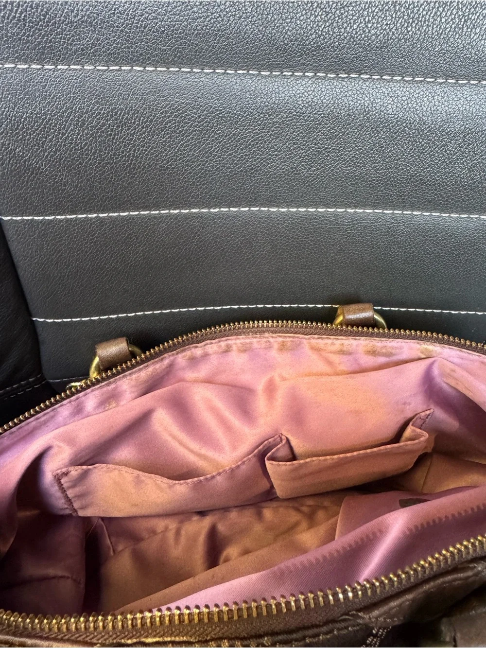 Coach Madison Op Art Satchel Brown Y2K Vintage